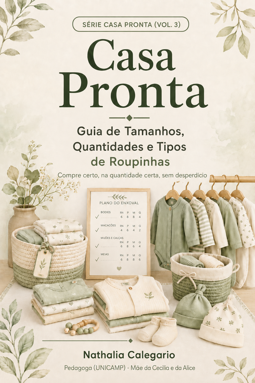 Casa Pronta: Guia de Tamanhos, Quantidades e Tipos de Roupinhas (Vol. 3)